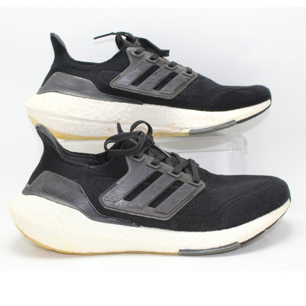 Adidas Ultraboost 21 Core Black Grey Running Shoes FY0378 Mens Size 8